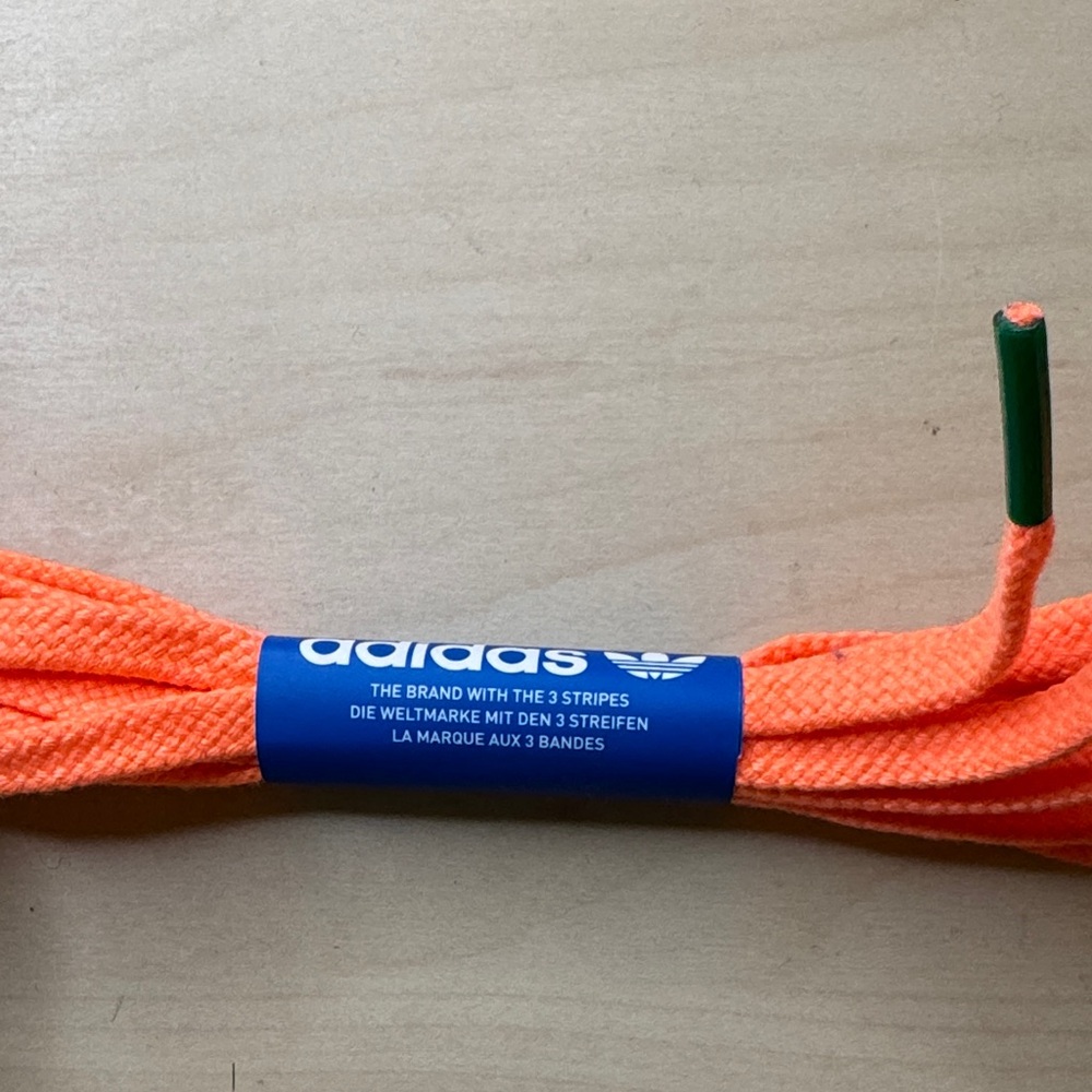 NWT Adidas Vibrant Orange Shoelaces - Picture 2 of 4